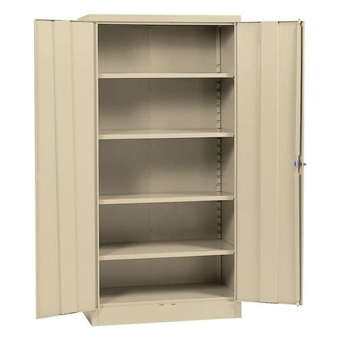 sandusky 72 steel storage cabinet with 4 adjustable shelves putty|Sandusky Lee Sandusky, Elite Series Welded Cabinet In Putty, .